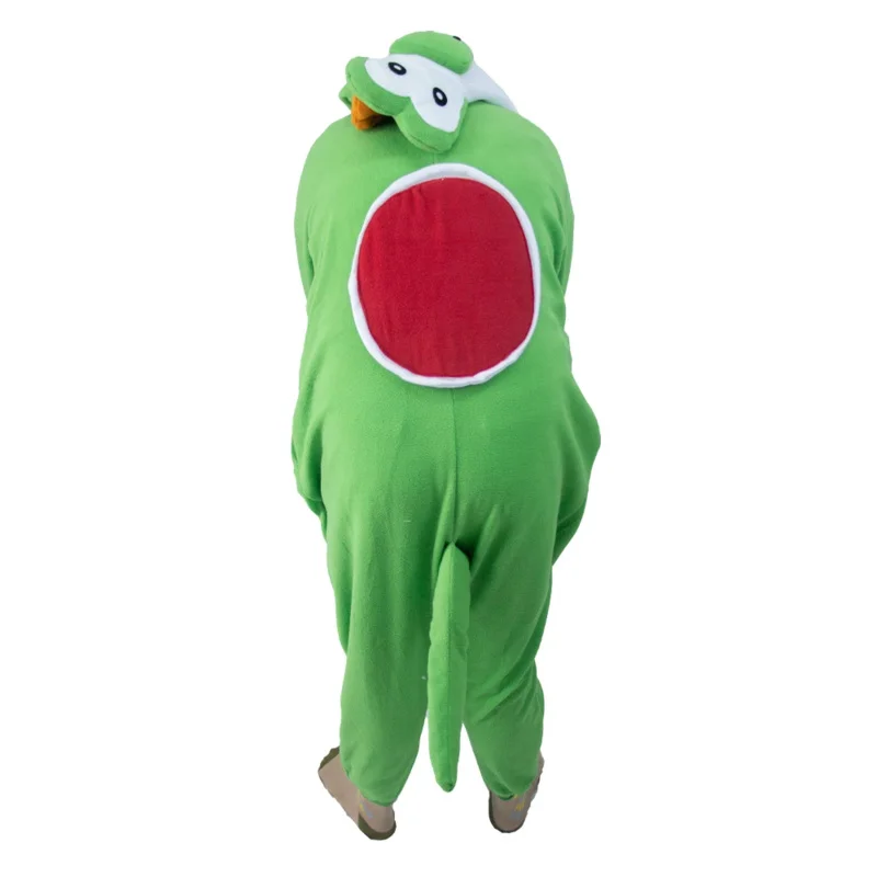New Kigurumi Adult Yoshi Onesie Cosplay Costume Anime Green Frog Pajamas Halloween Party Jumpsuits Pyjamas *o*