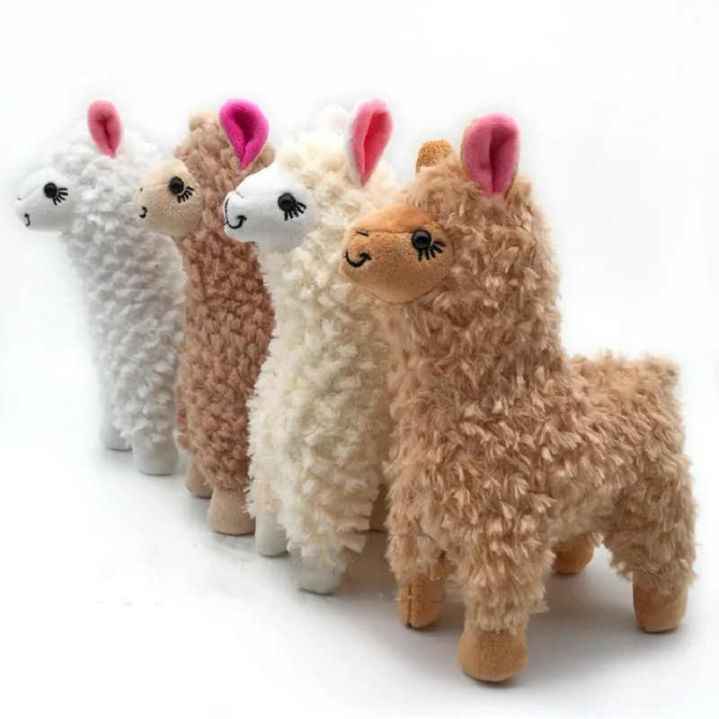 Alpaca Plush Toy 23cm 6 Colors Cute Animal Doll Soft Cotton stuffed doll Home office decor Kids girl Birthday Christmas Gift