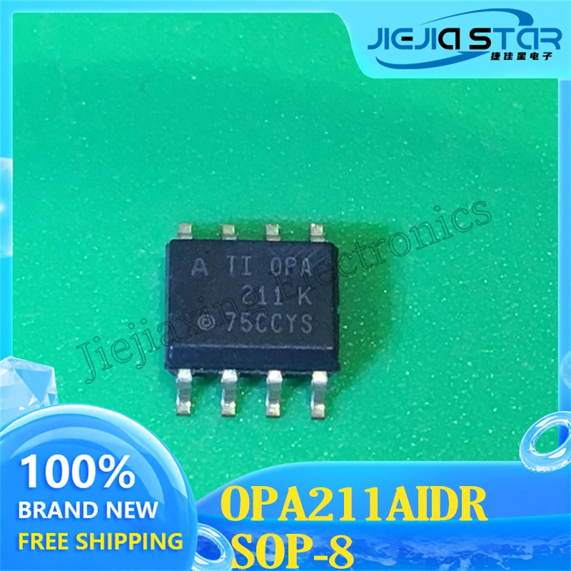 IC OPA211AIDR OPA211AID OPA211K OPA211 100% Original SOP-8 Precision Operational Amplifier Chip 4PCS Free Shipping Electronics 4pcs opa134pa opa134 opa134p brand new original dip 8 direct plug single operational amplifier chip ic free shipping electronics