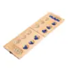 Wood Folding Mancala Board Game Portable Classic 48 Beads Set for Travel Adult Kids Ages 7+ Party Entertainment 6