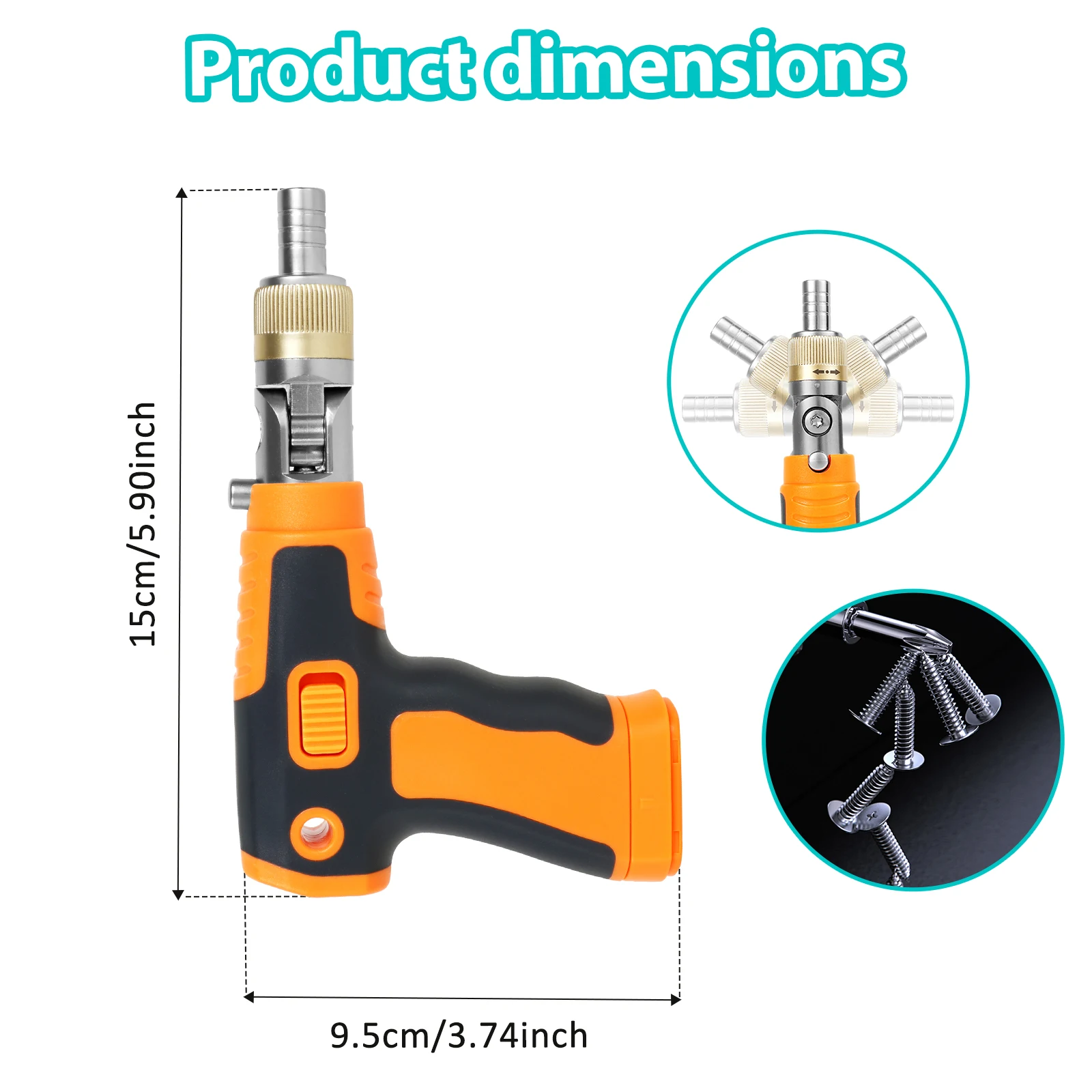 16-in-1 Multi Screwdriver Set Bit Holder Ratchet Screwdriver 1/4 Auto Repair Screwdriver Ratchet Wrench Electric Car Repair Tool