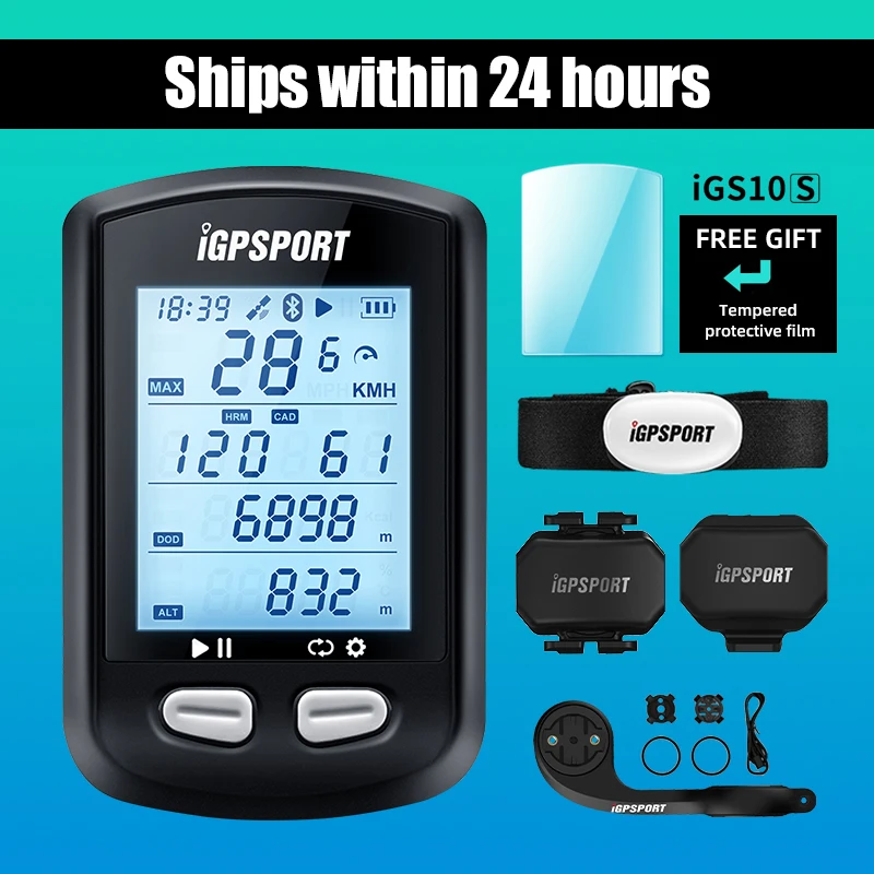 Bike Computer Stopwatch Cycling Computer Support Sensor iGPSPORT iGS10S GPS ANT 