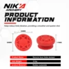 2Pcs/1Set NIKA Archery Stabilizer Bow Limbs Stabilizer Shock Recurve Bow Absorber Vibration Dampener Hunting Accessories 5