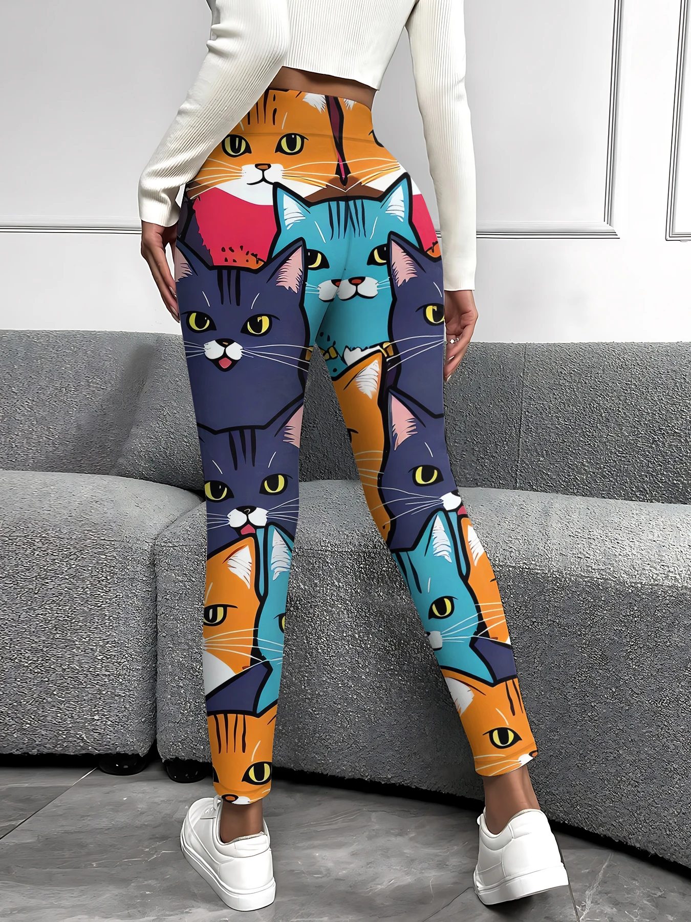 

MSIEESO Fashion Women Leggings Animals Cats 3D Printed Yoga Pants Female Casual Jogging Fitness Sports Clothing Dropshipping