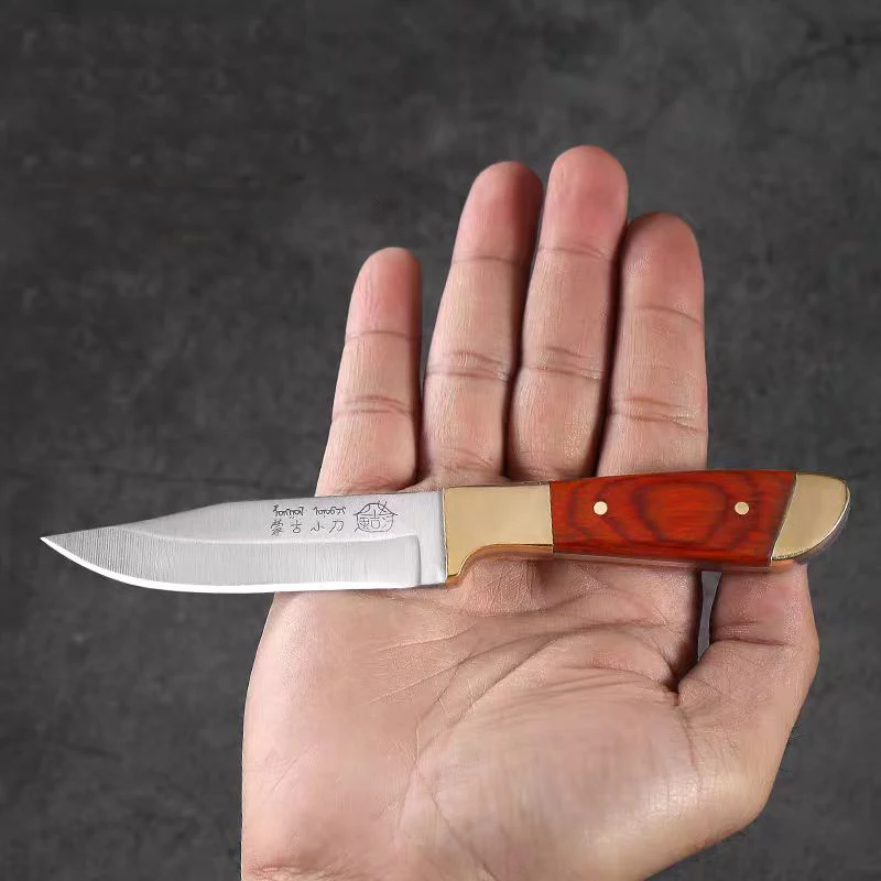 Kitchen Knife Wooden Handle Meat Cleaver Stainless Steel