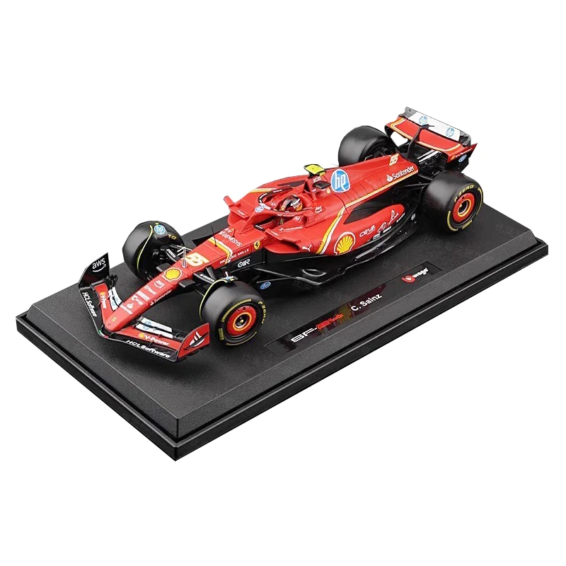 Bburago 1:18 F1 Ferrari SF24 #16 lecler #55 Car Model  Las Vegas F1 Red Bull Racing RB19 1# 11#  Formula 1 Alloy Toy Vehicle 2