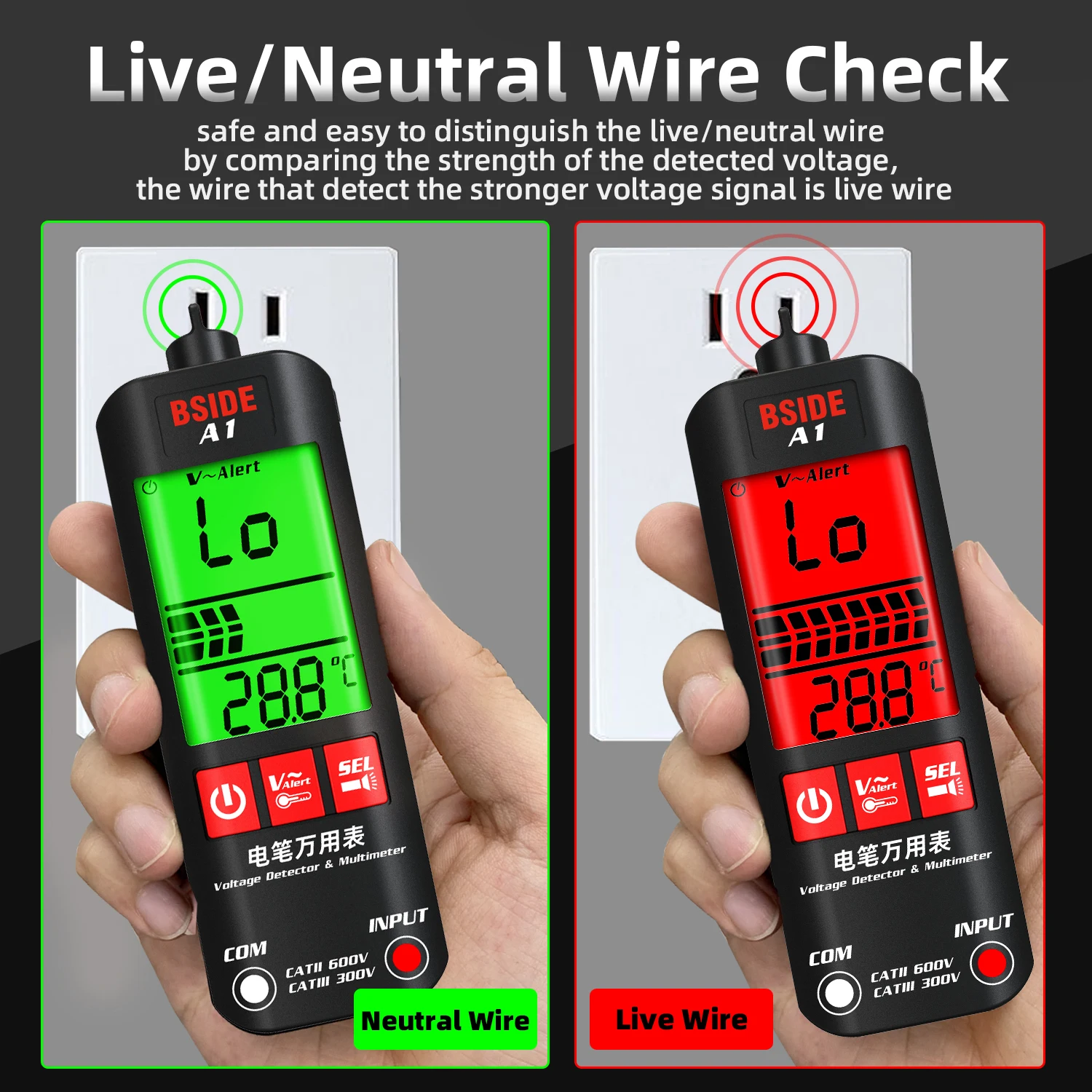 caneta eletrica sem contato dupla faixa de 02