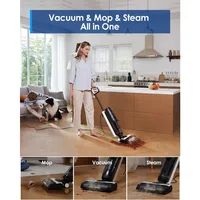 Tineco iFLOOR 5 Steam Wet Dry Vacuum All-in-one, Steam Mop Hardwood Floor Cleaner Great for Sticky Messes, 248℉ High-temp 2