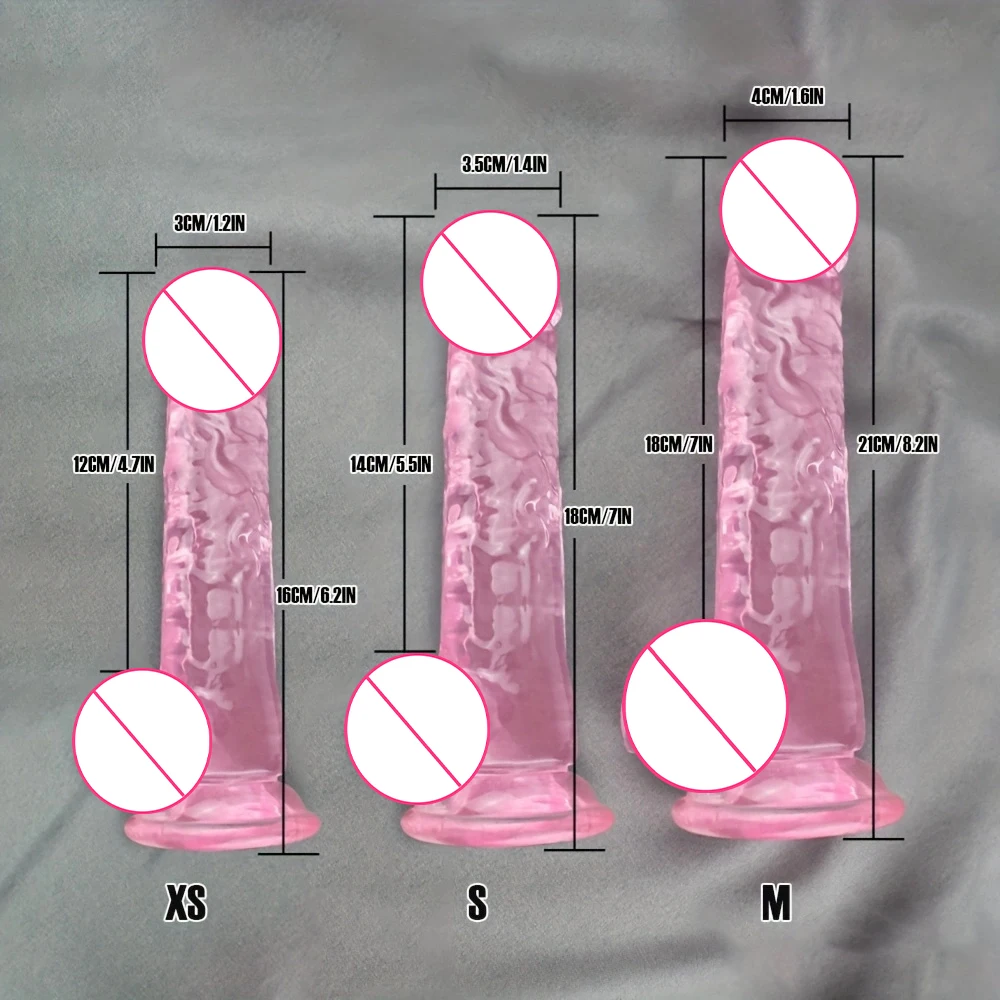 Sex Toys 1PC Manual Realistic Soft Dildo Adult Sex Toys Suction Cup for Women