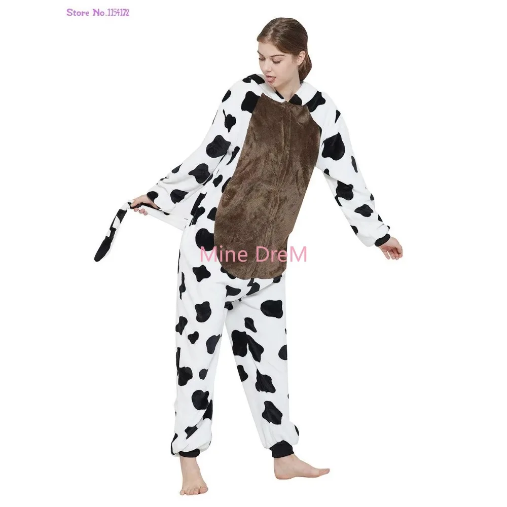 Cow Winter Kiguruimi Anime Oneises Pajamas Cow Kigurumi Cosplay Onesie CustomeAnimal Pajamas Sets Anime Cosplay Costumes
