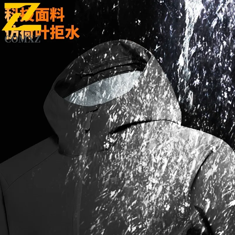 COMXZ Trendy Chaqueta Loose Windproof Outdoor Hunting Camping Windbreaker Jacket Climbing Comfortable Breathable Men's Outerwear
