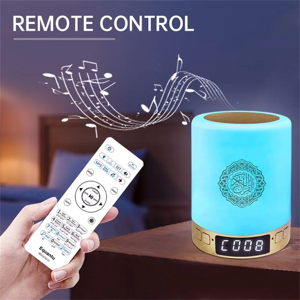 Sq122 7 Color Night Light Bluetooth Speaker Portable Touch Control