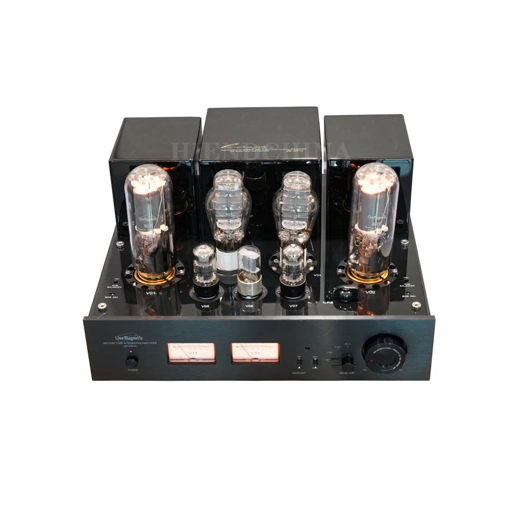 

LC-07 Line Magnetic LM-508IA Integrated Power Amplifier 300B Push 805 Tube Class A 48W*2