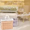 Practical PVC Quilt Storage Bag Transparent Reusable Bed Sheet Organiser Pouch Dustproof Tote Bag for Pillow Blanket 2