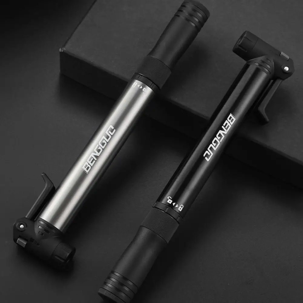 

Detachable Bike Inflator Portable Mini Bike Pump with Aluminum Alloy Ratchet Wrench for Road Mountain Bmx Bicycle Tire Inflation