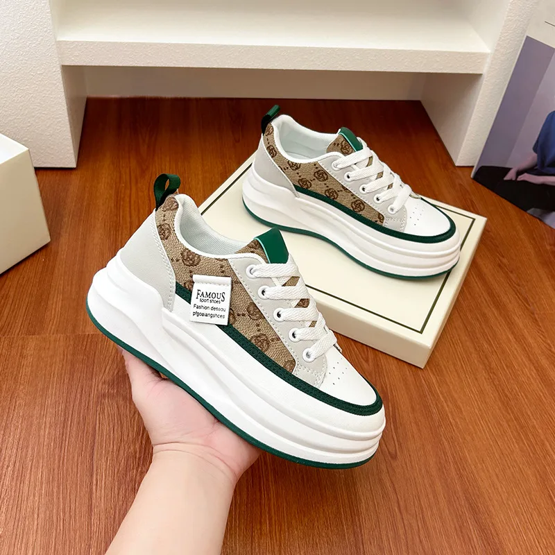 

MCDV Sneakers Women Spring women's sneakers Height Increasing white black autumn Chunky Shoes Breathable Leisure Shoes