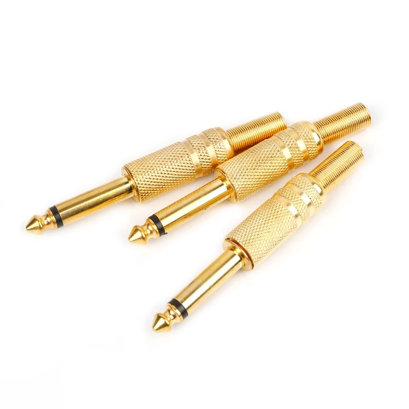 10 Pcs   6.35mm  1/4   ÷ Ŀ 