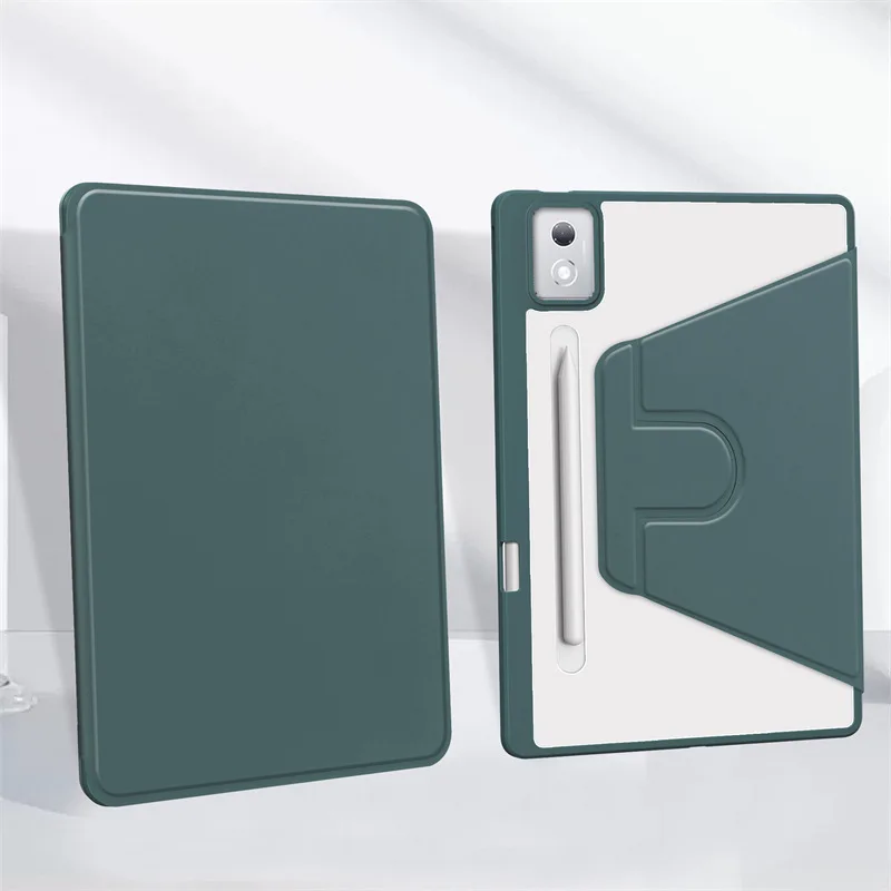 Enhanced Rotating Tablet Case with Pencil Holder