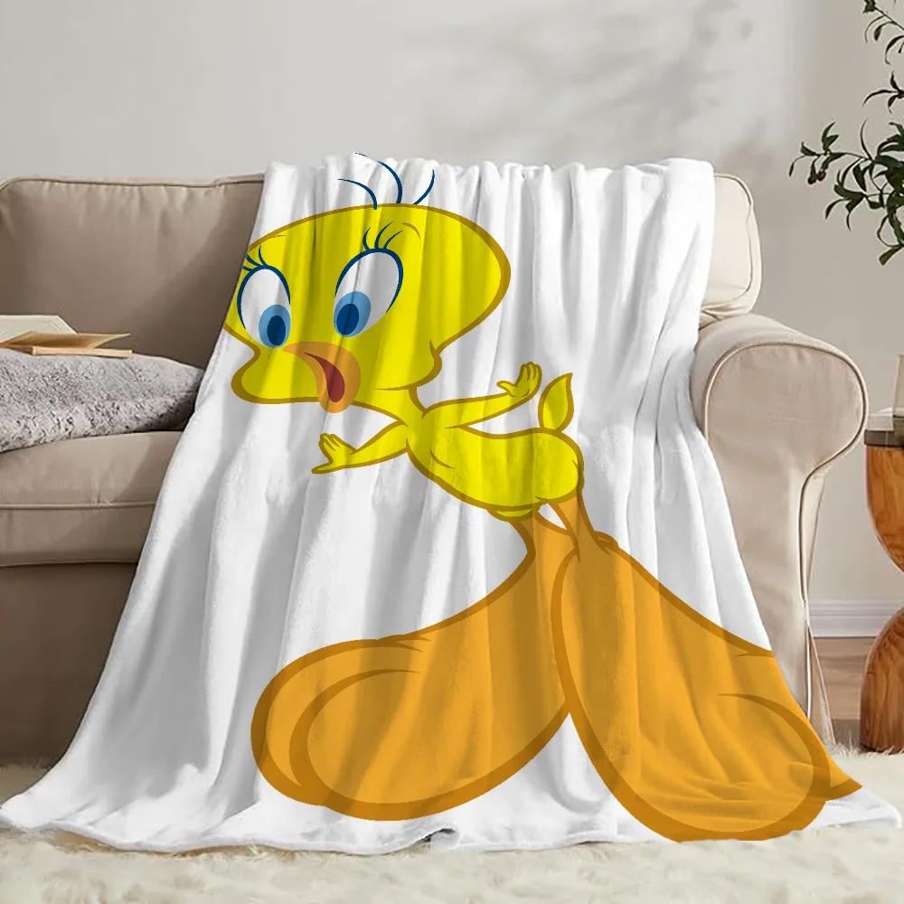Home and Decoration Tweety Bird Luxury Throw Blanket for Sofas Sofa Blankets King Size Fluffy Soft Blankets & Throws Cobija Knee 2
