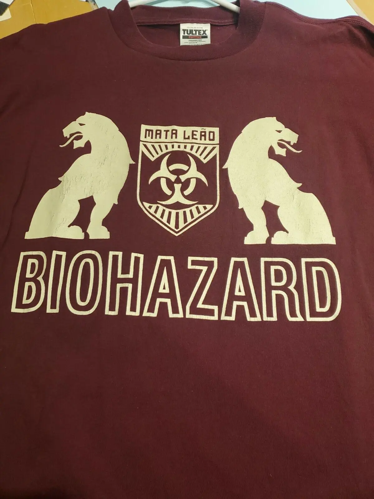 Camicia Vintage Biohazard 'Mata Leao' Nyhc '90'S ~ Madball, Hitebreed, Agnostic Dri