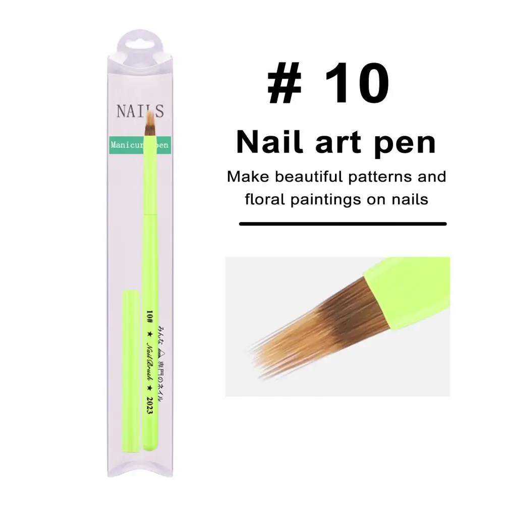 Nail Art Pen Easy to Brush Nail Pen Lightweight Uv Manicure Pen Versatile Nail Art Brush for Beautiful Fruit Green Nail Designs 2