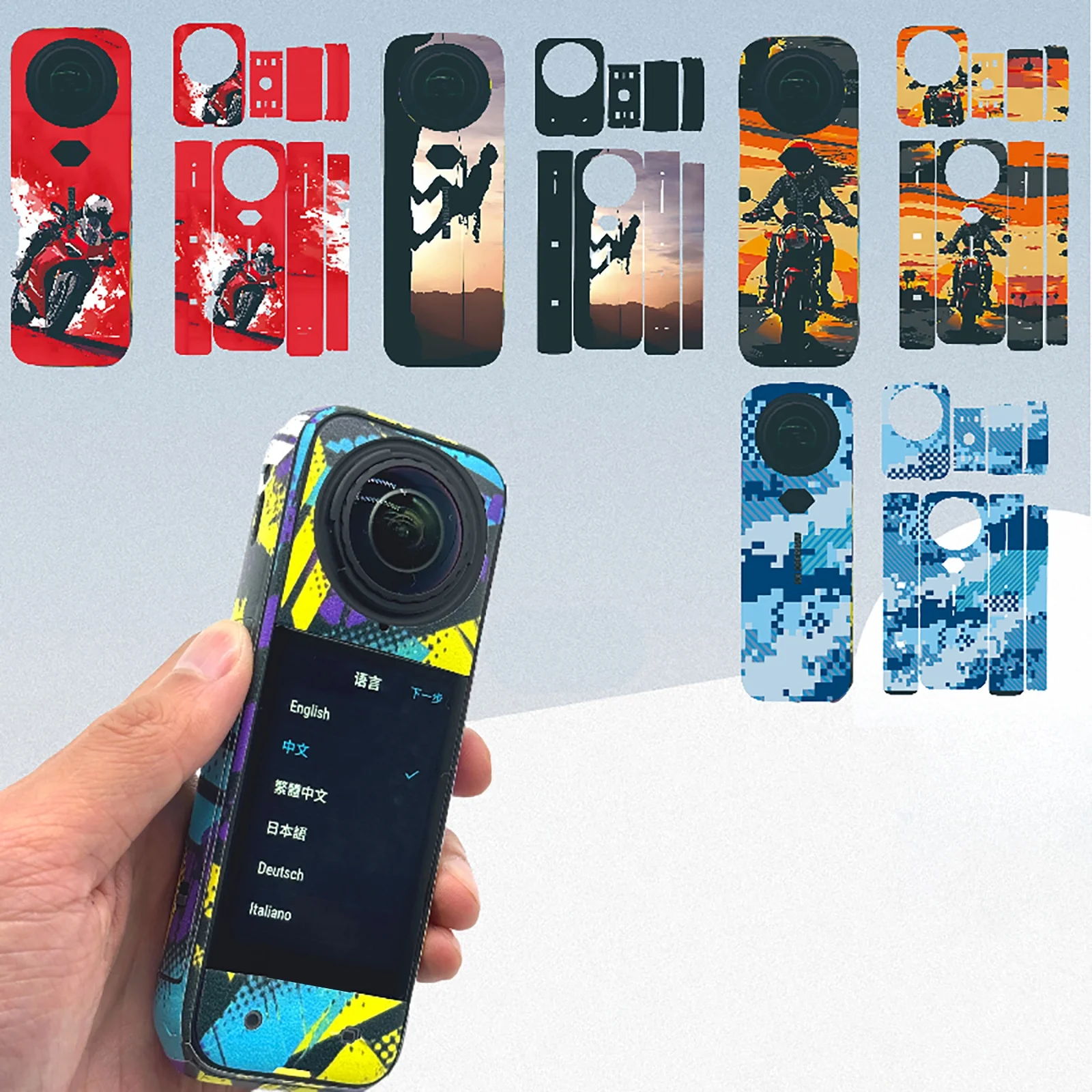 Insta360 X5 스포츠 카메라 보호 스티커 전체 패키지 보호 스티커 맞춤형 필름 바디 스킨 프로텍터