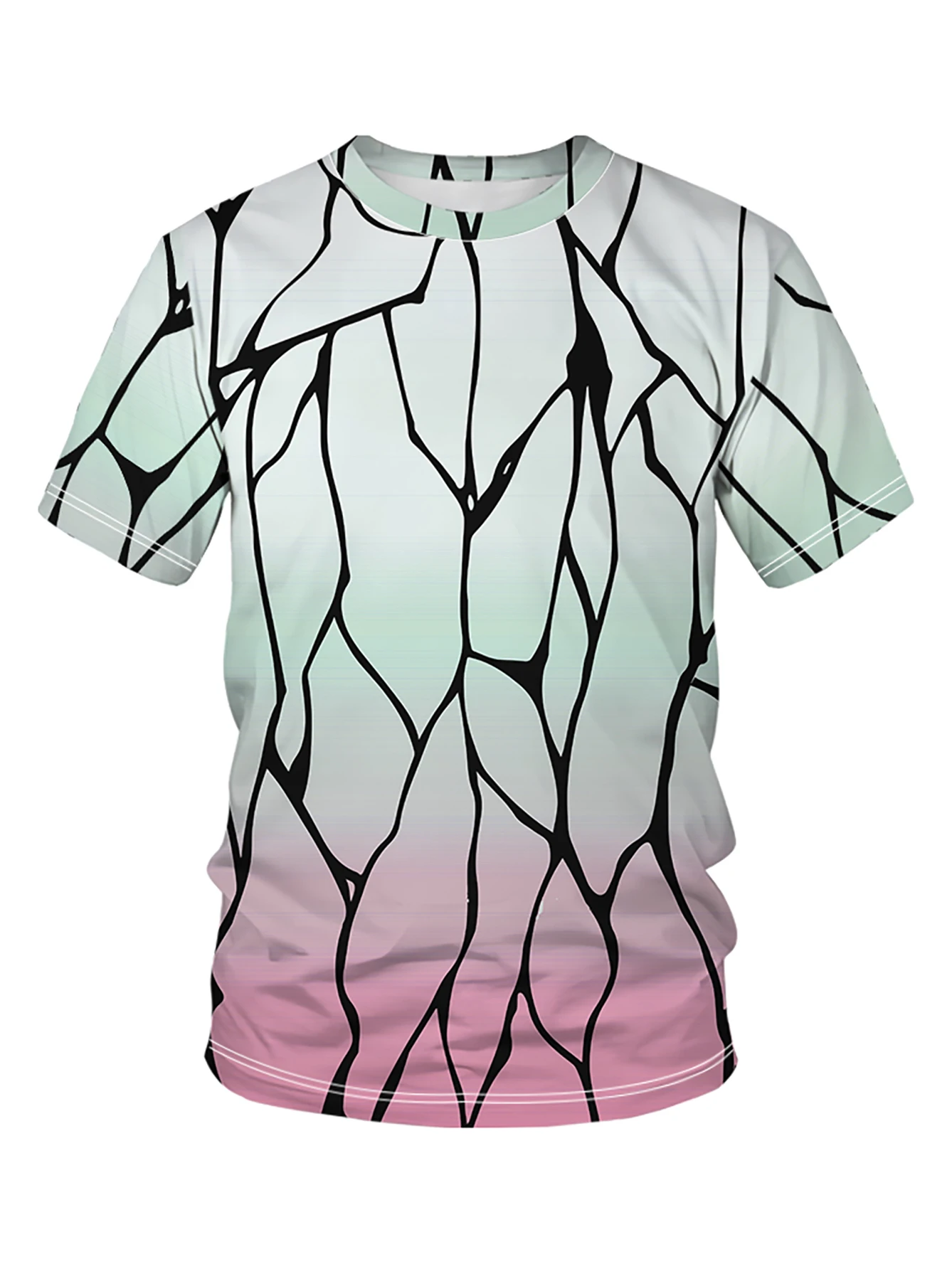 

Футболка мужская Спортивная с круглым вырезом, коротким рукавом и 3d-цифровой печатью