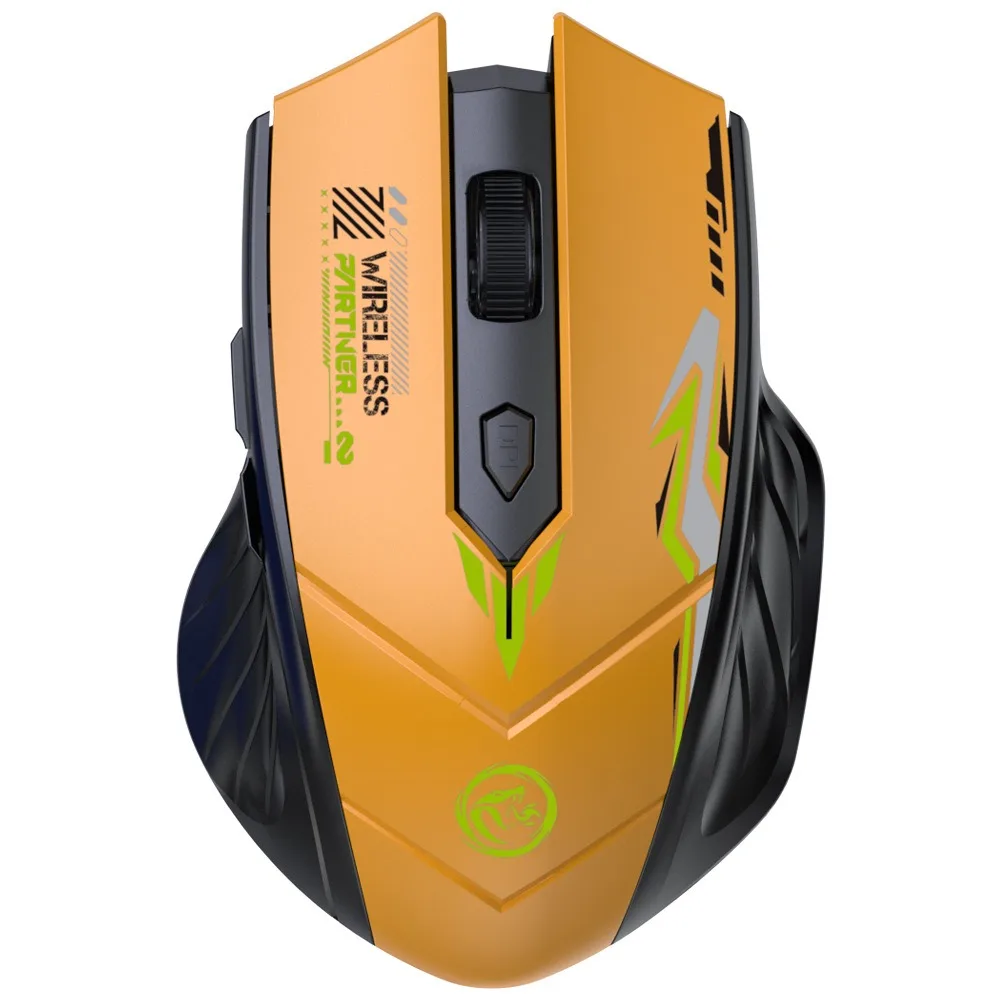 Dual-Mode Bluetooth Wireless Rechargeable Gaming and Office Mouse with Silent Click and Six Buttons