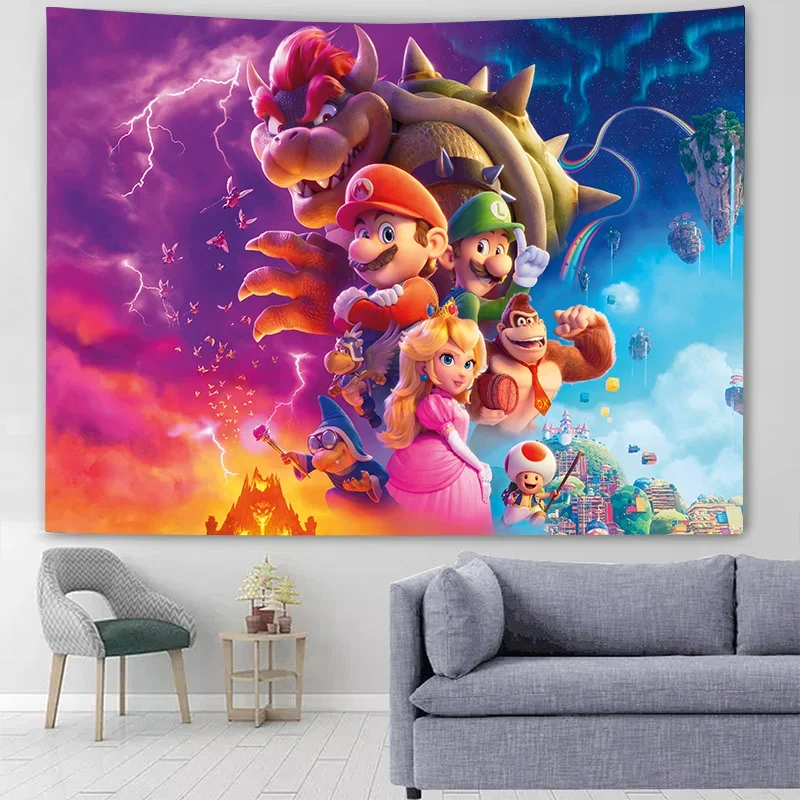 Настенный гобелен в стиле Super Mario Bros