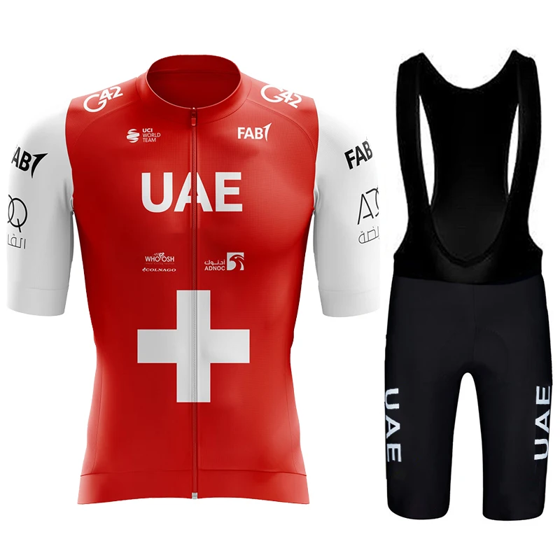 

UAE Cycling Mtb Shorts Man Jersey Sets Men's Outfit Set Clothing Mens Summer 2022 Mallot Clothes Uniform Jacket Pants Bib Short
