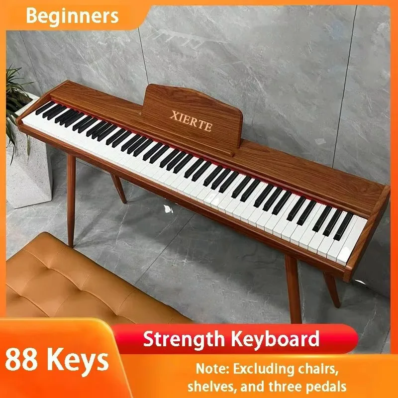 88-key Digital Piano Adult Electronic Organ Professional Strength Keyboard Beginners Electric Musical Instrument for Children