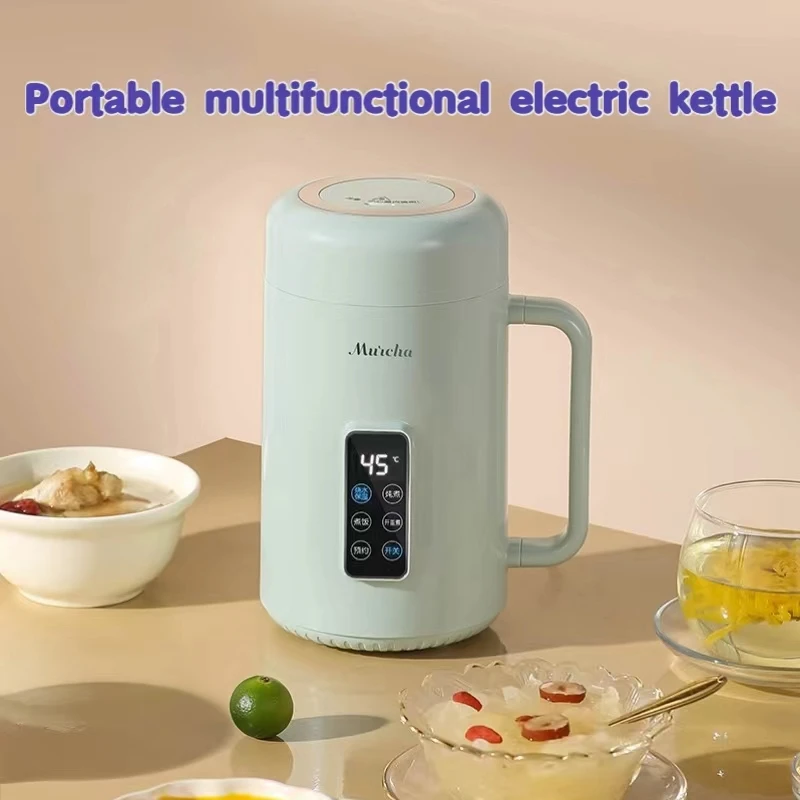 Small Portable Multifunctional Electric Kettle for Household Use, Mini 1L Office, Outdoor Travel Water Cup, Electric Stew Pot 3
