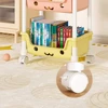 Toy Storage Trolley Children's Toy Storage Racks and Shelving Rotating Bookshelf Multifunctional Household Mobile Trolleyarrange 5
