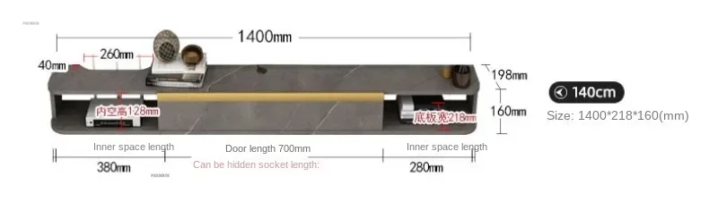 Description Picture 5 of itemModern Wooden TV Stands Nordic Home Furniture Creative Set-top Box Rack Simple Small Apartment Hanging Wall Mounted TV Cabinet B