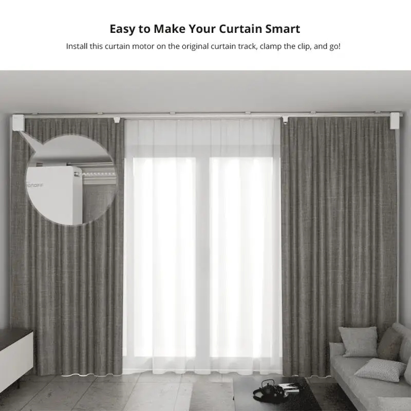 SONOFF ZBCurtain 스마트 지그비 커튼 모터 스위치, eWeLink 홈 자동화 제어, 구글 홈 알렉사, 쉬운 설치, 5V, 1A