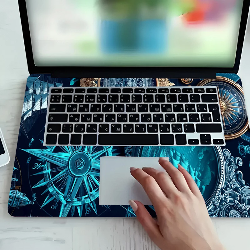 2개의 노트북 스티커 추상적인 스테인드글라스 보호 필름. DIY 스크래치 방지 스티커 macbook air 스킨 노트북 스톤 데칼용