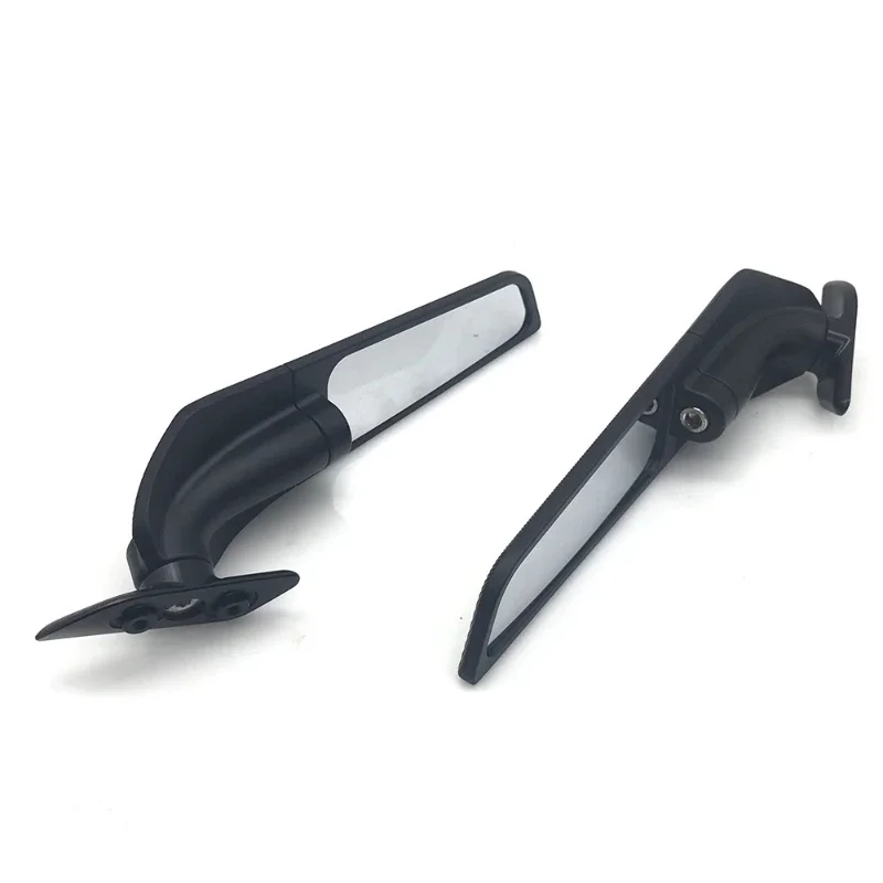 

Motorcycle Universal Fixed Wing Trumpet Rearview Mirror Air Knife Is Suitable