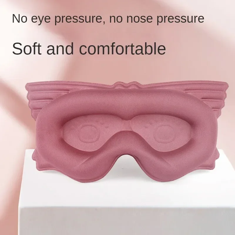 3D Mask for Sleep Eye Mask Lights Blockout Soft Padded Sleeping Fabric Cover Shade Blindfold Eyepatch 4