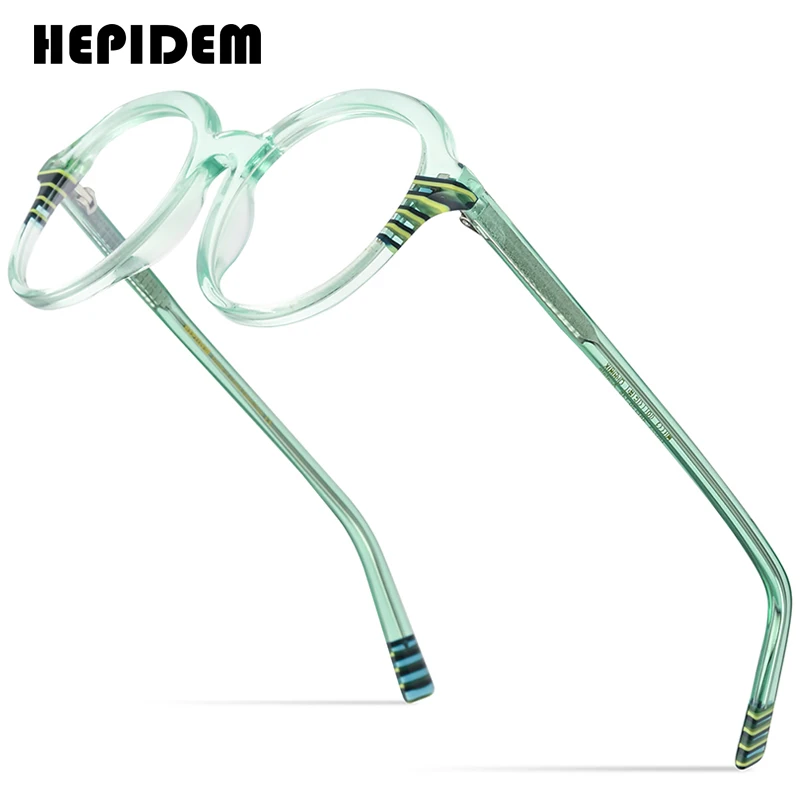 

HEPIDEM Multicolor Acetate Glasses Frame Men Vintage Round Eyeglasses Women Myopia Optical Prescription Spectacles Eyewear 9223