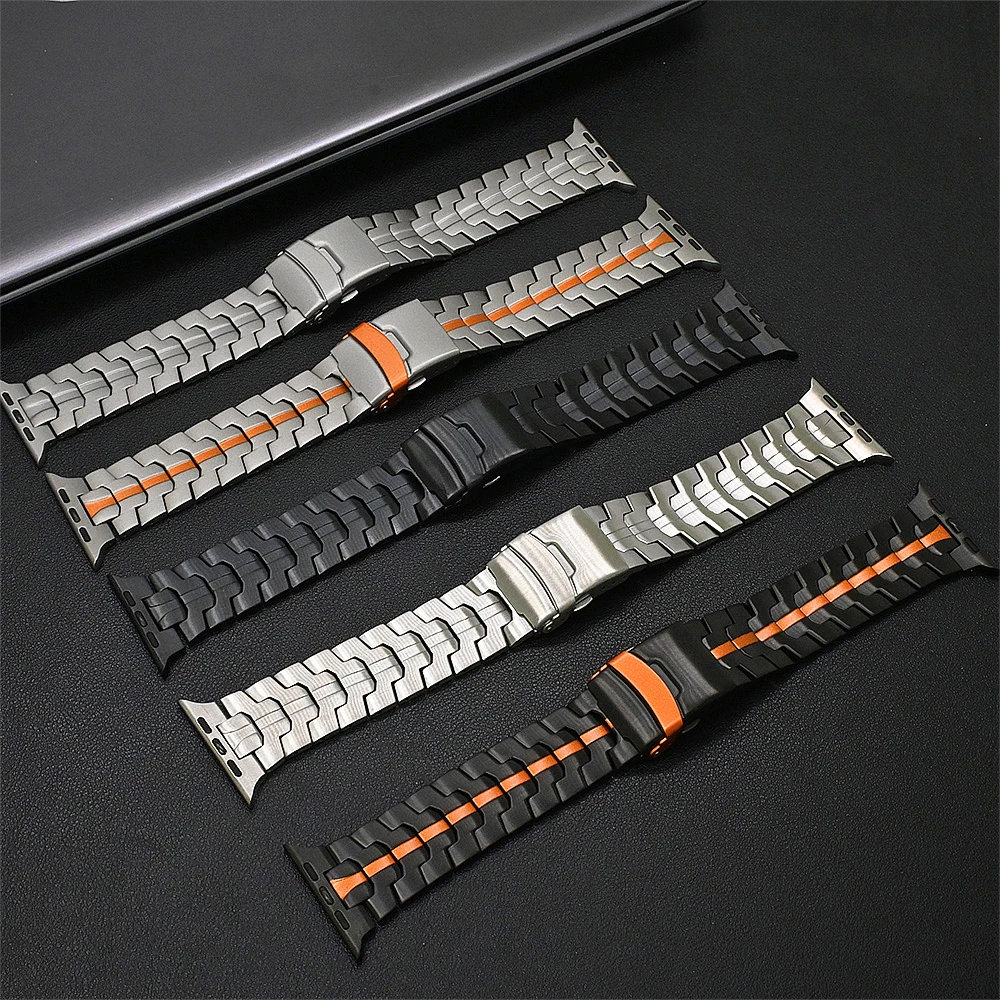 Premium Titanium Metal Watch Strap - Elegant & Durable Bracelet