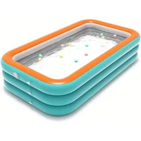 Piscine gonflable générique longue en PVC, paquet de 2,1 m, Durable, facile à installer et adaptée au plaisir familial, adaptée à la famille 1