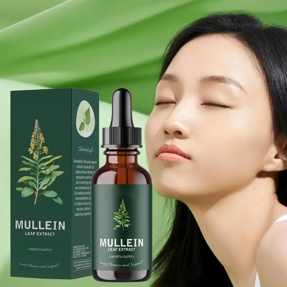BIYODE Natural Organic Mullein Leaf Extract Purified Lung Liver Detoxification Expectorant Cough Prevention Respiratory Diseases, mullein leaf extract