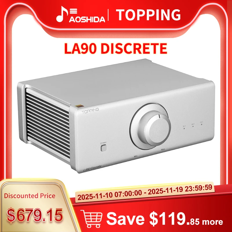 TOPPING LA90 Discrete Hi Res Audio Power Amplifier NFCA 120W*2