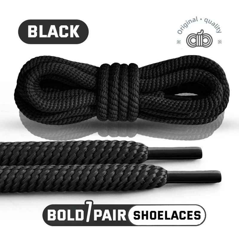 1 Paio NUOVO 10mm Di Spessore Lacci Delle Scarpe Da - Foto 2