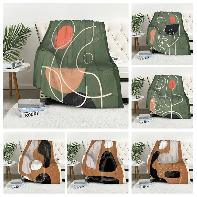 

Клетчатый диван для колена, теплый зимний чехол для кровати, декоративное одеяло, бохо, теплый флис, скандинавский винтажный Morandi, мягкий и пушистый