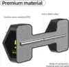 7304-b4ae34.jpg 15 lb Dumbbells PVC Encase Coating Free Weight Dumbbell Set for Strength Training Home Gym Fitness and Full Body Workout