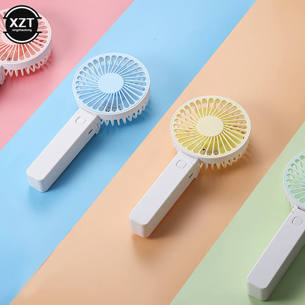 Handheld Fan Cooling Fan Mini Portable Fans Handheld USB Rechargeable Fan Mini Desktop Air Cooler Outdoor Fan Cooling Travel Hand Fans 1200MAH