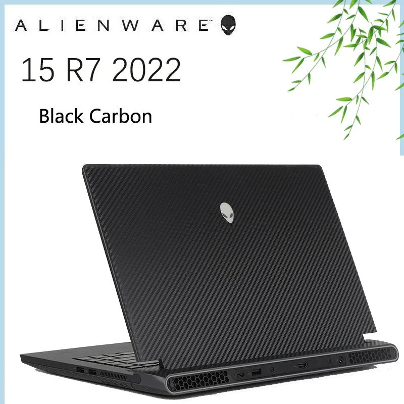 Kh In Fibra Di Carbonio Vinile Laptop Sticker Skin Decalcomanie Cover Protector Per Il Nuovo Dell Alienware M15 R7 (2022)