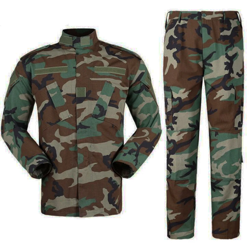 Uniforme jungle camouflage tactique BDU pour airsoft sniper chasse et pêche forêt