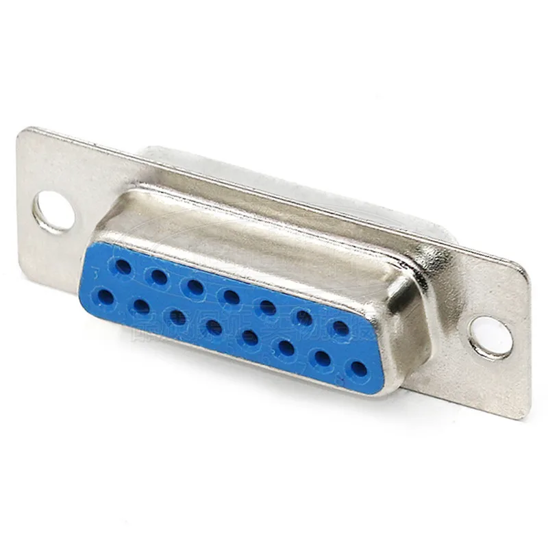 10 Pz 15 Pin Due File Porta Seriale D-Sub Db15 Femmina Maschio Connettore A Saldare